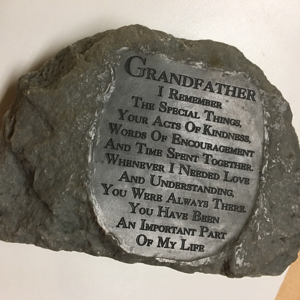 Grandfather Commerative Etching
